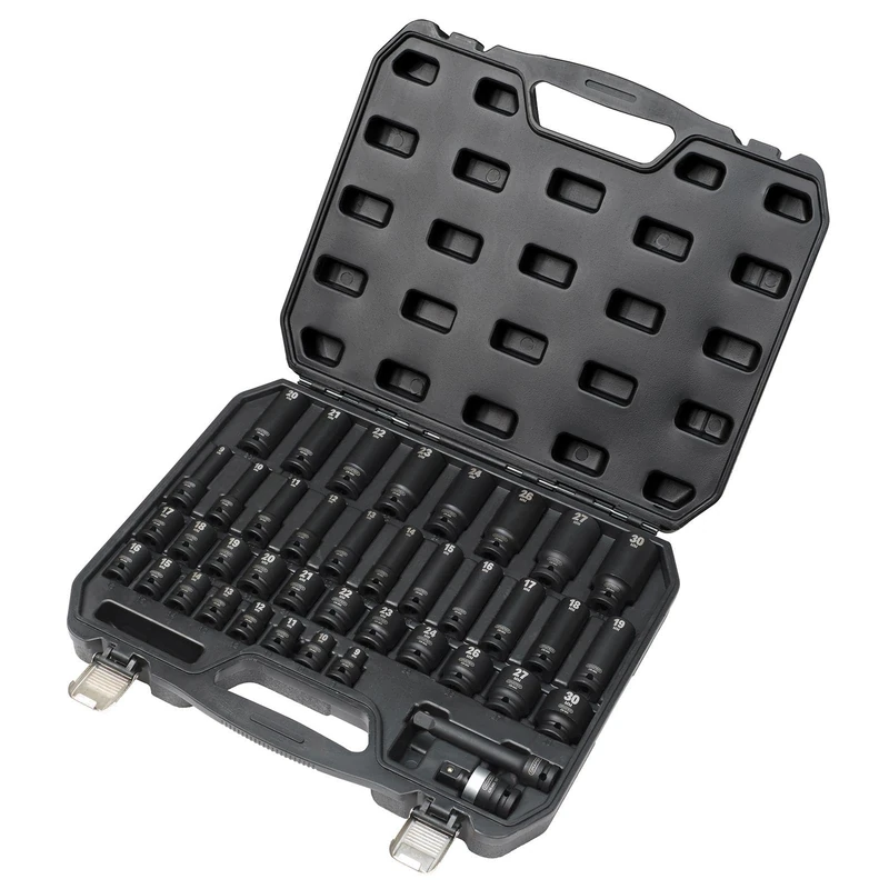 Draper 07106 Hi-TORQ® Impact Socket Set, 1/2" Sq. Dr. (40 Piece)