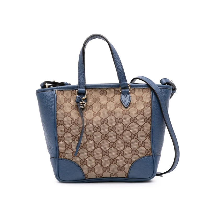 Gucci Pre-Loved Small GG Canvas Bree Satchel