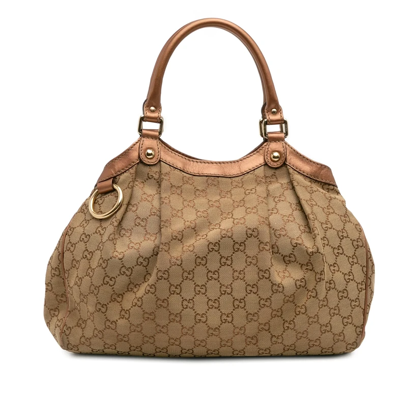 Gucci Pre-Loved Medium GG Canvas Sukey Tote