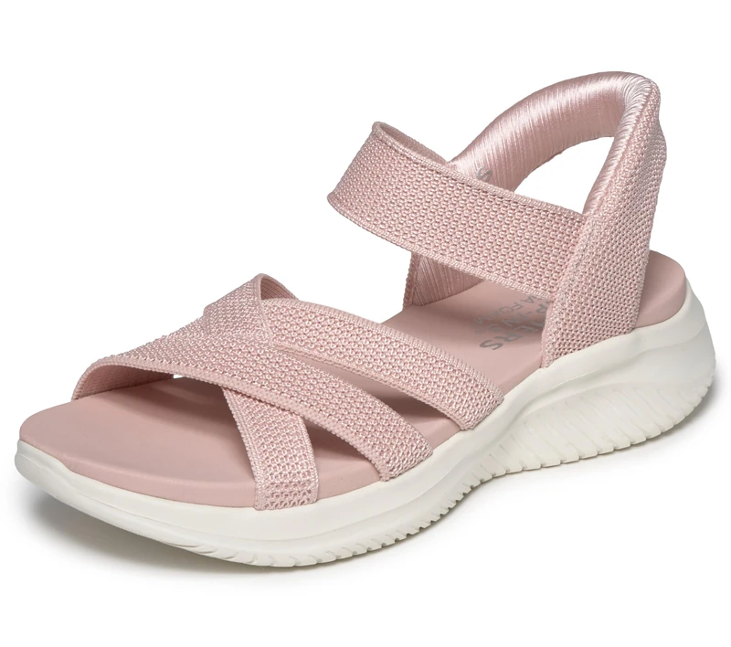 Skechers Women's Ultra Flex 3.0 Sandal - Forever Better Hands Free Slip-ins, Blush, 9 - Image 1