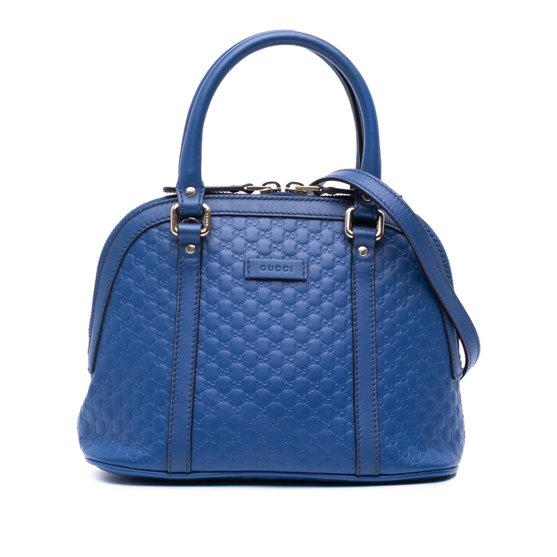 Gucci Pre-Loved Mini Microguccissima Dome Satchel