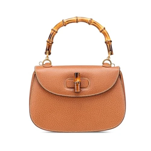 Gucci Pre-Loved Grained Calfskin Bamboo Night