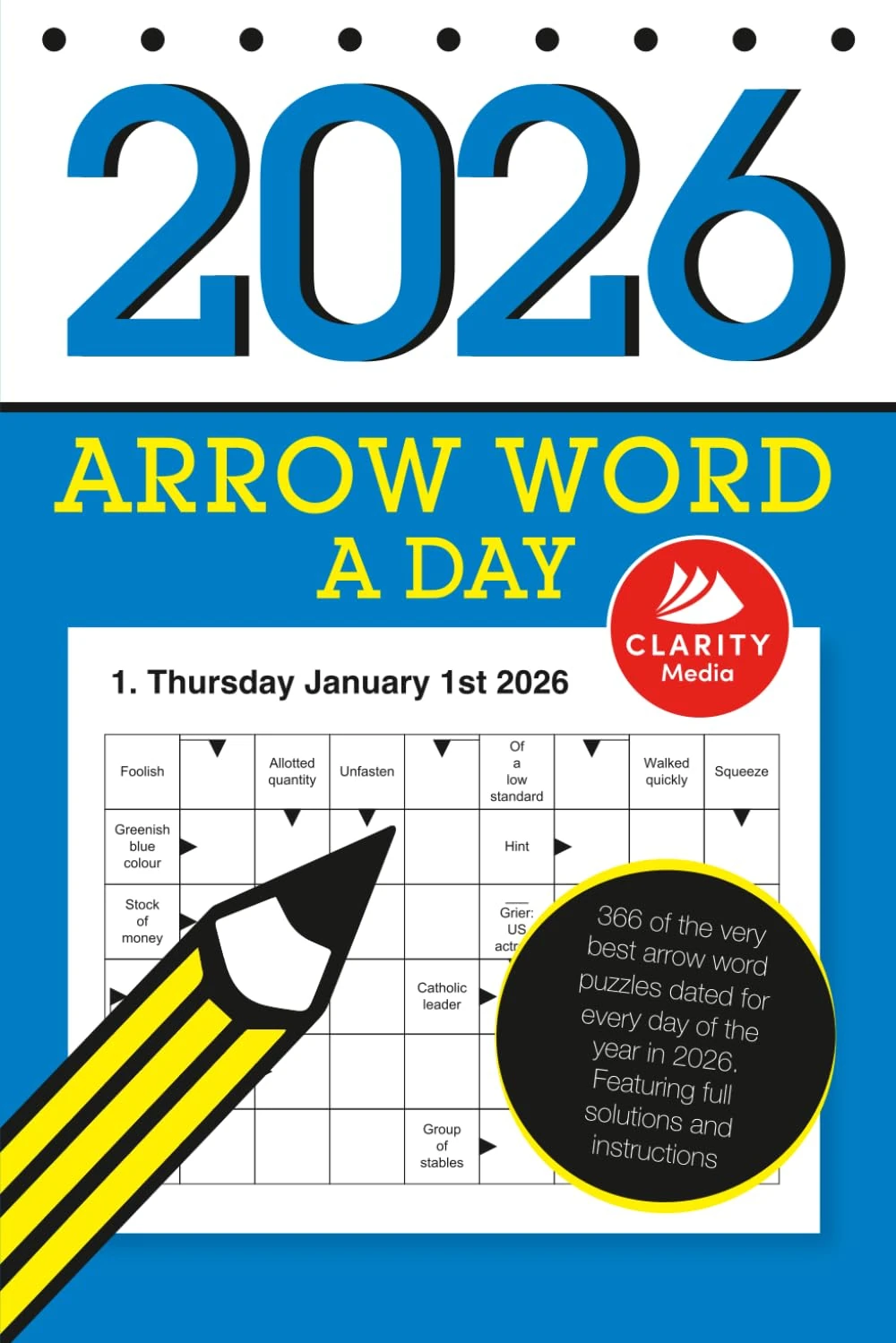 Arrow Word a Day 2026: Featuring 366 daily arrowword puzzles!