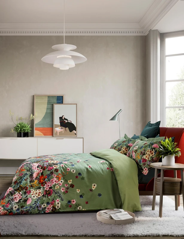 ANTIQUITYDB Wildflower Border Double Duvet Cover Set