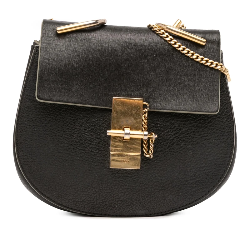 Chloé Pre-Loved Mini Leather Drew Crossbody