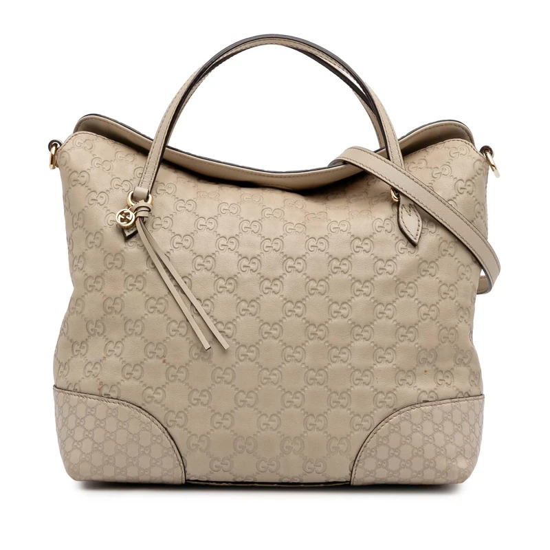 Gucci Pre-Loved Medium Guccissima Bree Fold Over Tote