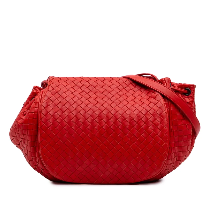 Bottega Veneta Pre-Loved Nappa Intrecciato Flap Crossbody