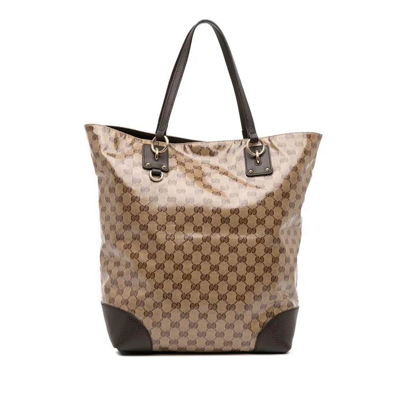 Gucci Pre-Loved GG Charm Crystal Tote Bag