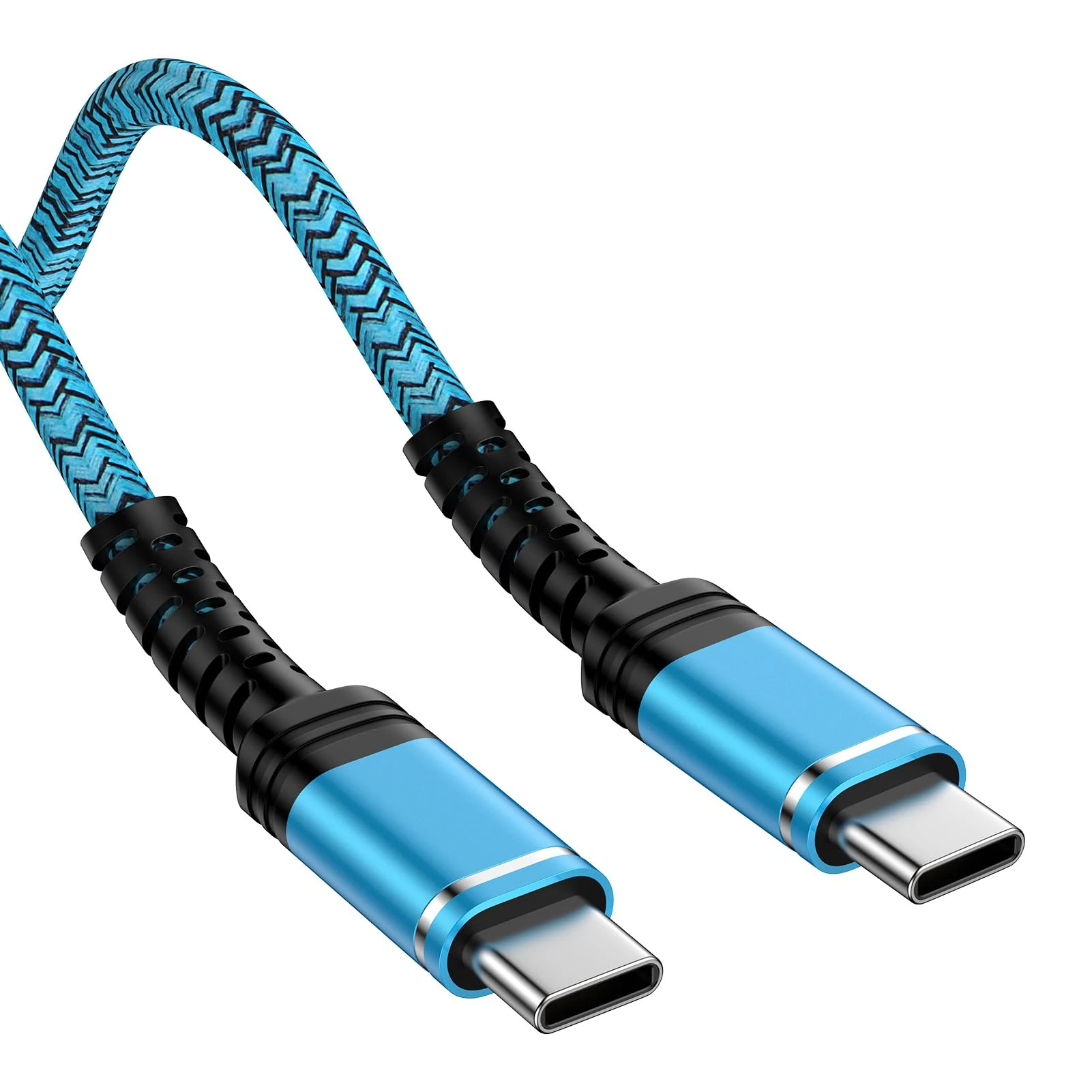 USB C to USB C Short Cable [0.3M], 60W 20V/3A PD Fast Charging Data Cable Lead, Google Pixel Type C Charger Cable Fast Charging for Google Pixel 10 Pro 9 8 7 6 5 XL/Samsung Galaxy S25 S24 S23 Z Flip 7