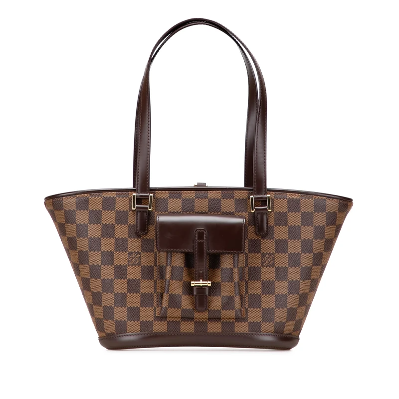 Louis Vuitton Pre-Loved Damier Ebene Manosque PM Shoulder Bag