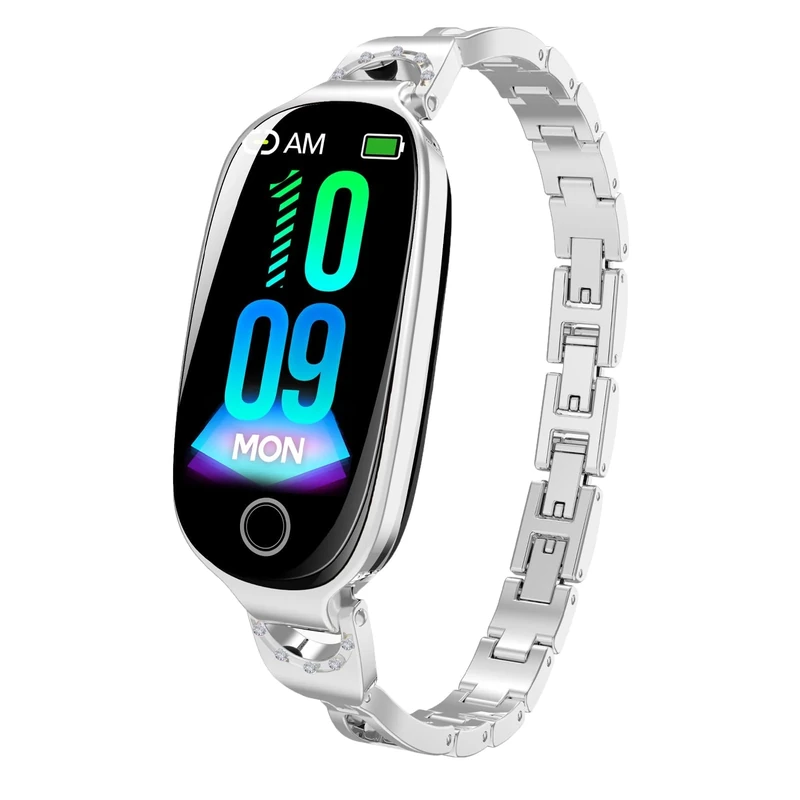 Smart Bracelet Fitness Tracker Watch Step Counter Pedometer Women Heart Rate Monitor Sleep Tracker with Steps Distance Calories Counting Compatible with Android iOS - Image 1