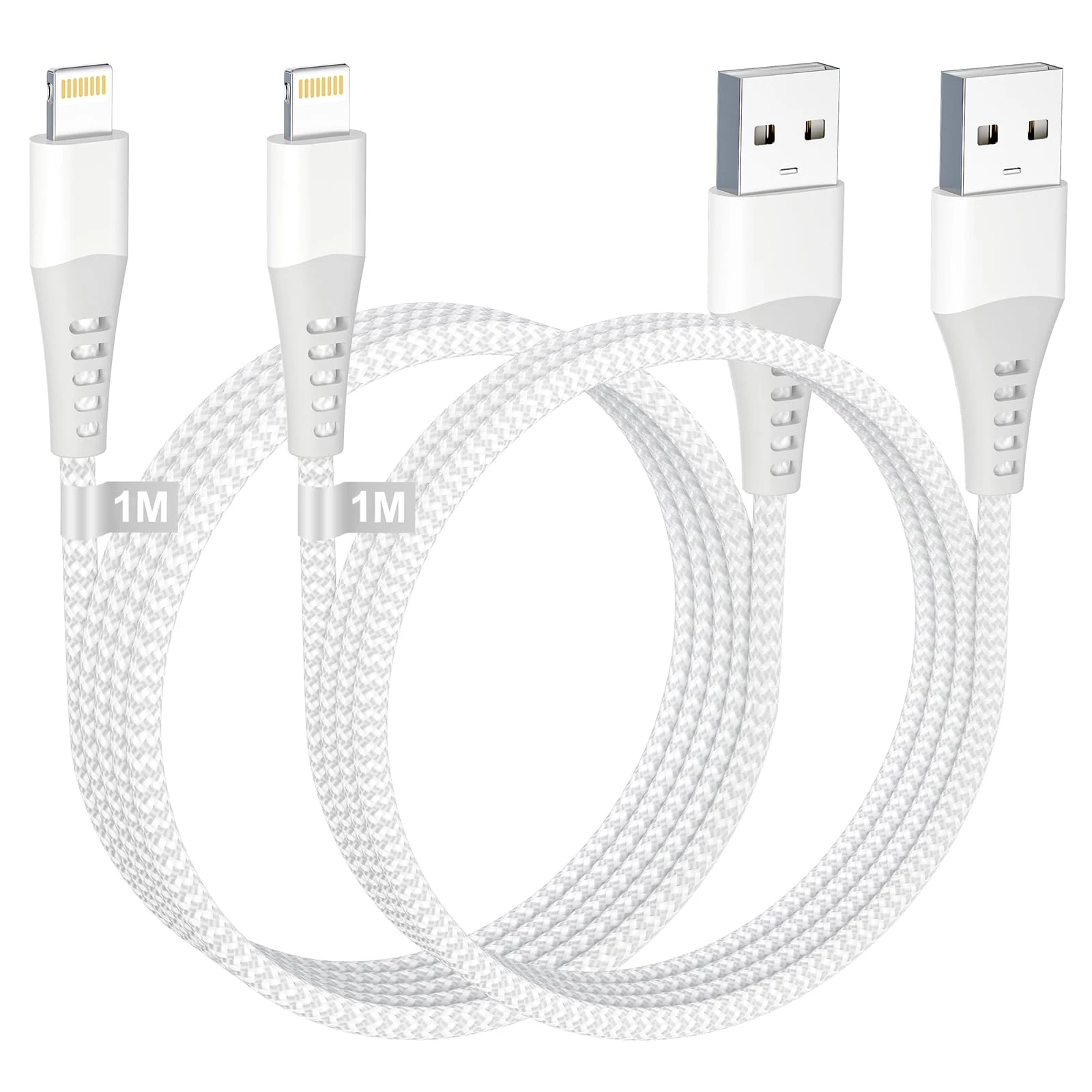 iPhone Charger Cable 1M 2Pack, [Apple MFi Certified] Lightning Cable 1M iPhone Charging CAble USB to Lightning cable IPhone Fast Charger cable Lead Wire for iphone 14/13/12/11 Pro Max/XS/XR/8/SE/iPad
