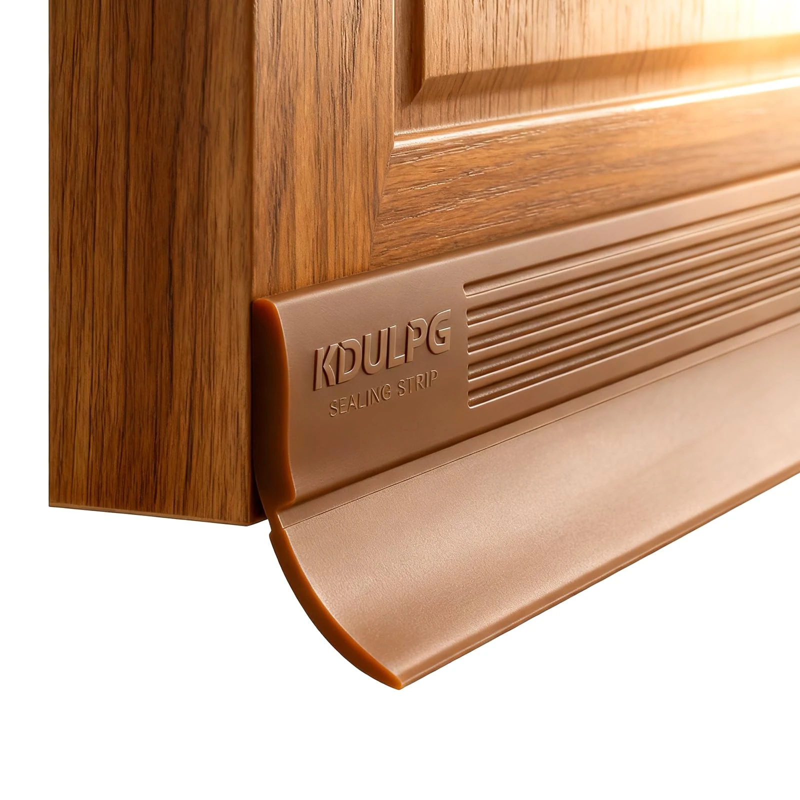 Upgraded Silicone Draught Excluder for Doors – Self-Adhesive Door Seal Strip, Soundproof, Waterproof & Weatherproof Gap Stopper, Energy-Saving Draft Blocker for Home, Bathroom & Patio (coffee color)