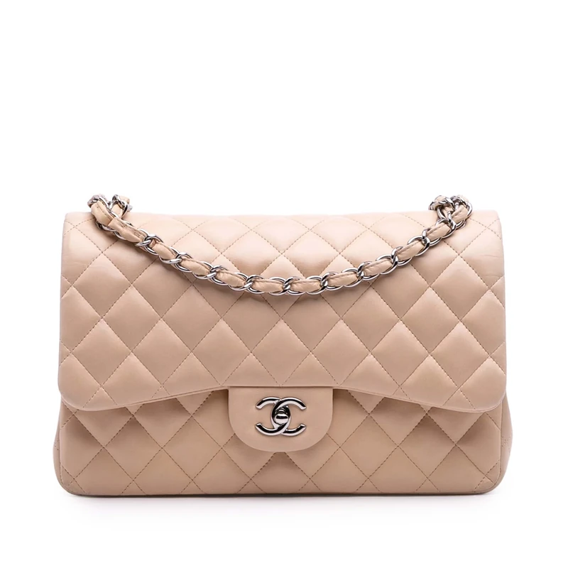 Chanel Pre-Loved Jumbo Classic Lambskin Double Flap