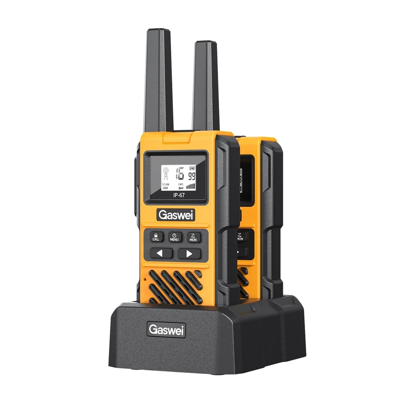 G1pro Profressional Walkie Talkies for Adults,Rechargeable Two Way Radios Long Range, PMR446,Hand Free VOX with USB Charger for Hiking Trave & Outdoor.