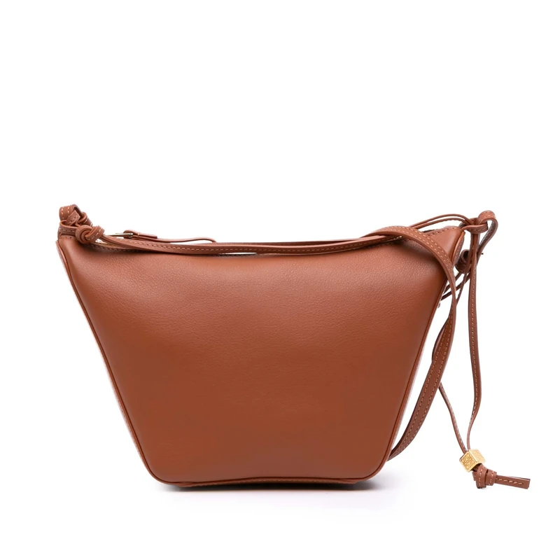 LOEWE Pre-Loved Mini Leather Hammock Hobo