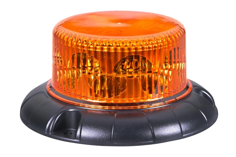 HELLA 2RL 099 147-001 LED-Rotating Beacon - K-LED Nano 50-12/24V - yellow (amber) - Bolted - Plug: Blade Terminal Sleeve - Quantity: 1