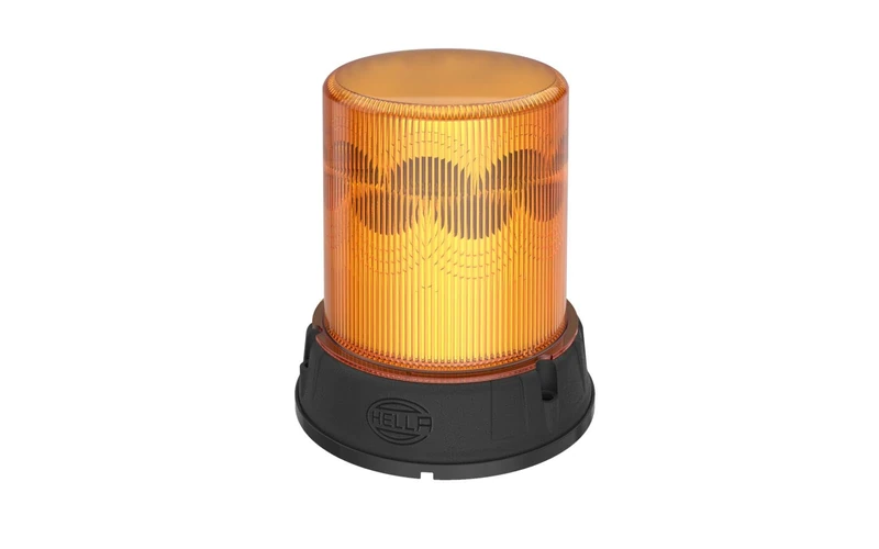 HELLA 2XD 066 484-001 LED-Strobe-type Beacon - K-LED Nano 120-12/24V - yellow (amber) - Bolted - Plug: AMP - Quantity: 1 - Image 1