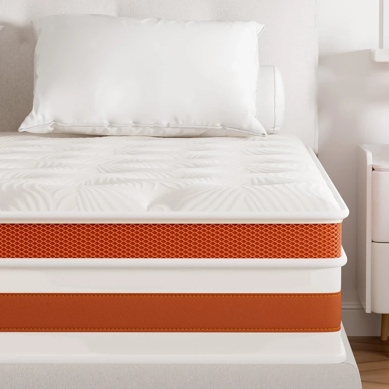 Good Nite Small Double Pocket Spring Mattress, 7-Zone Orthopaedic Support, Medium Firm Feel, 11 Inch Deep with Breathable Mesh Sides, Reinforced Edge Support, 120x190cm