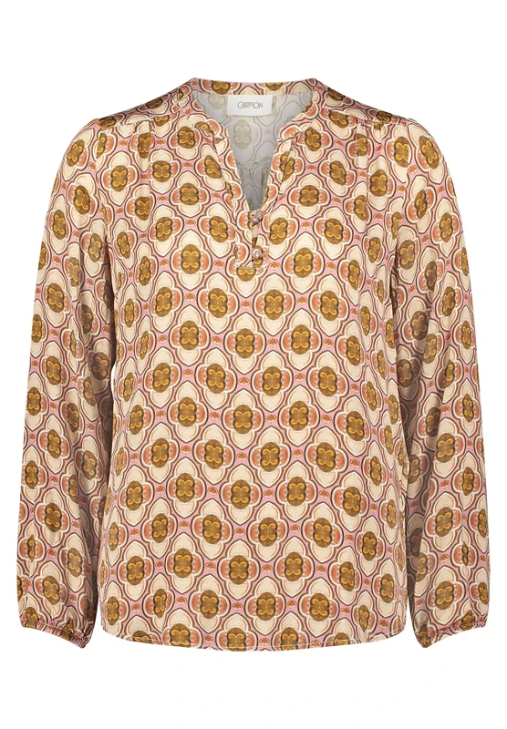 Cartoon 8890/7199 Women's Shirt, Brown/Rosé, 46