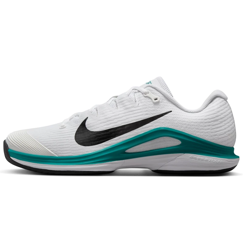 Nike Men's Zoom Vapor 12 Hc Workout Shoes, White/Black/Radiant Emerald, 7.5