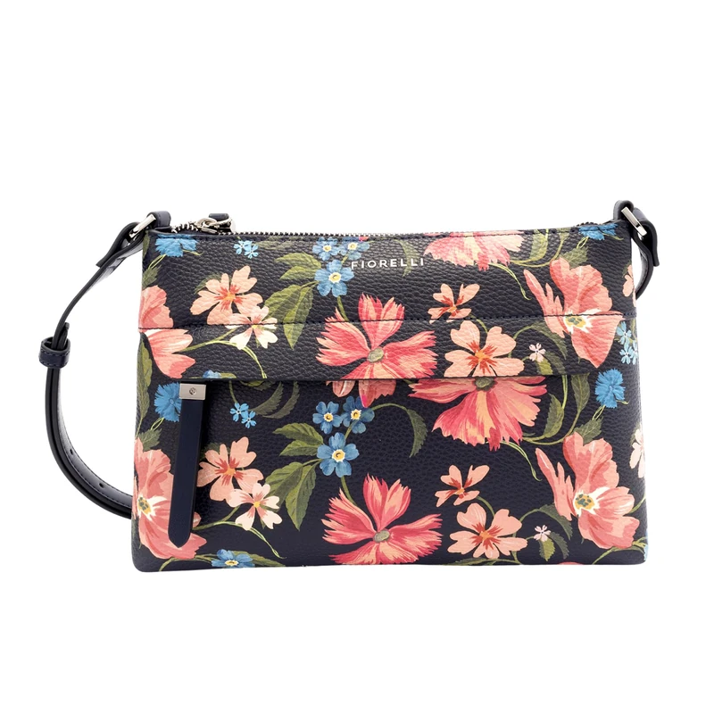 Fiorelli Women's Isla Crossbody Bag, Lightweight & Stylish Shoulder Handbag with Adjustable Straps & Concealed Compartments, Faux Leather, Midnight Floral