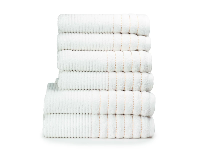 6-Pack Bath Towels - 100% Egyptian Cotton, 650 GSM - Ultra Soft, Highly Absorbent & Quick Dry - Luxury Bathroom Towels, Washable Bath Towels for Bath, Hotel & Gym (70x120 cm) - White