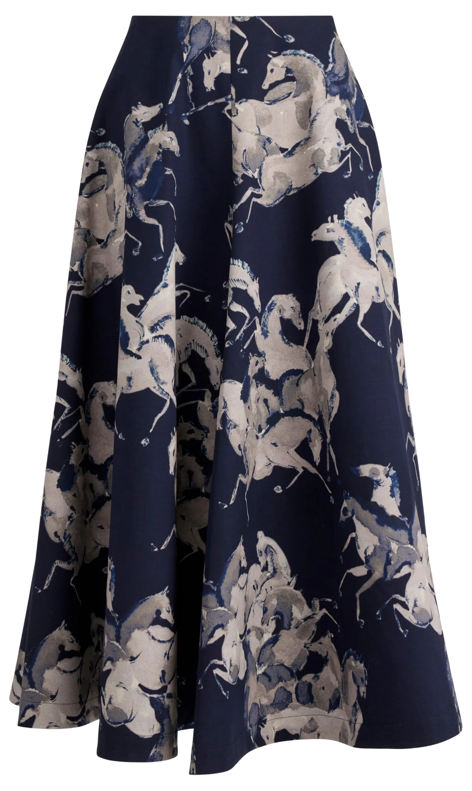 Altuzarra, Varda Skirt, 10, Berry Blue Horses