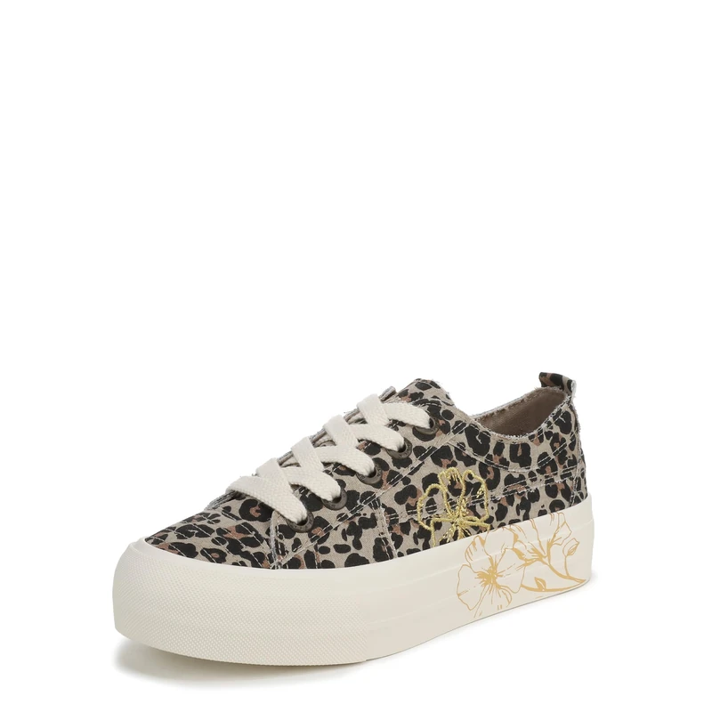 Blowfish Malibu Women's Sadie-Sun 10 Lace-Up Trainers, Leopard, Medium Fit, UK 6