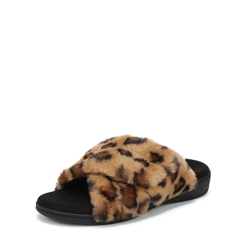 Vionic Women Relax Ii Slippers Brown Multi 7 Uk Medium Fit
