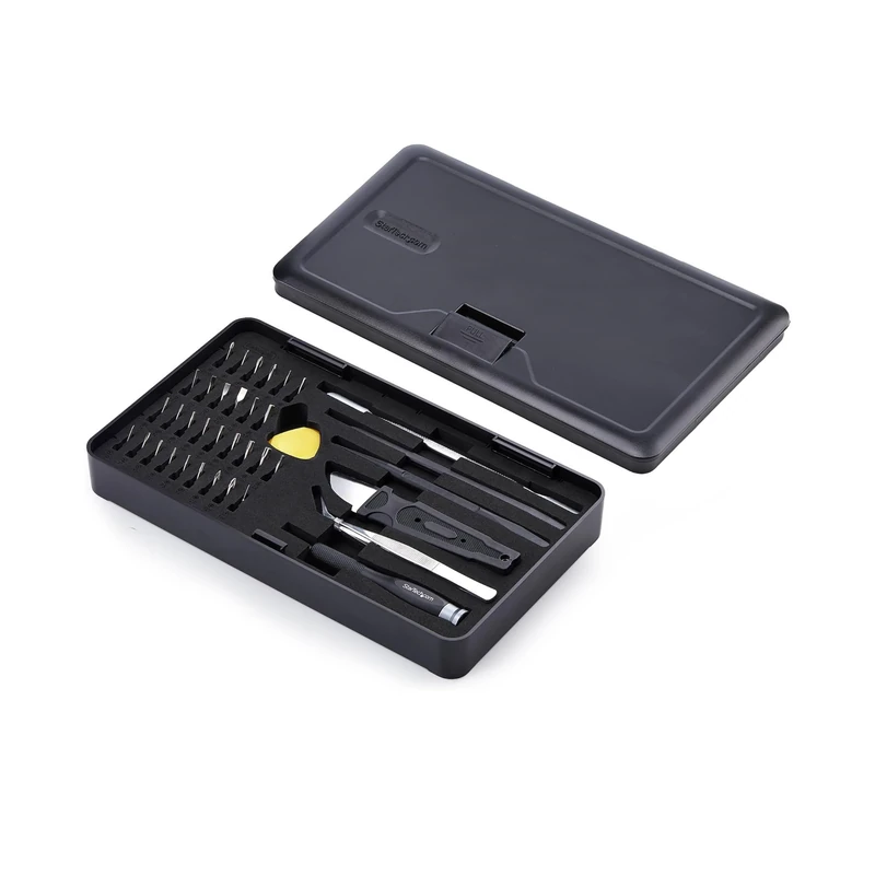 StarTech.com 40-Piece Computer Repair Toolkit for Laptop, PC, Electronics, 30-Bit Screwdriver Set, Magnetic Tray, Pry Tools