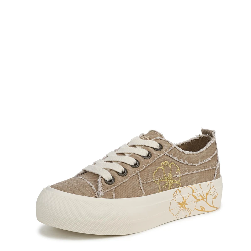 Blowfish Malibu Women's Sadie-Sun 10 Lace-Up Trainers, Desert Khaki, Medium Fit, UK 4