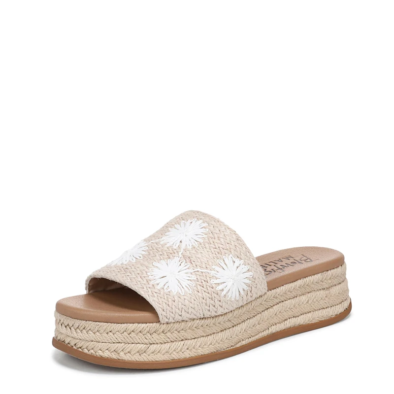 Blowfish Malibu Women's Marshlo Sun Slide Sandals, Light Natural, Medium Fit, UK 5