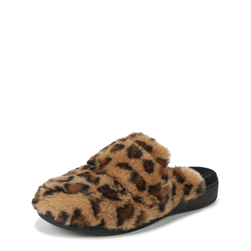 Vionic Women Gemma Ii Slippers Brown Multi 3 Uk Medium Fit