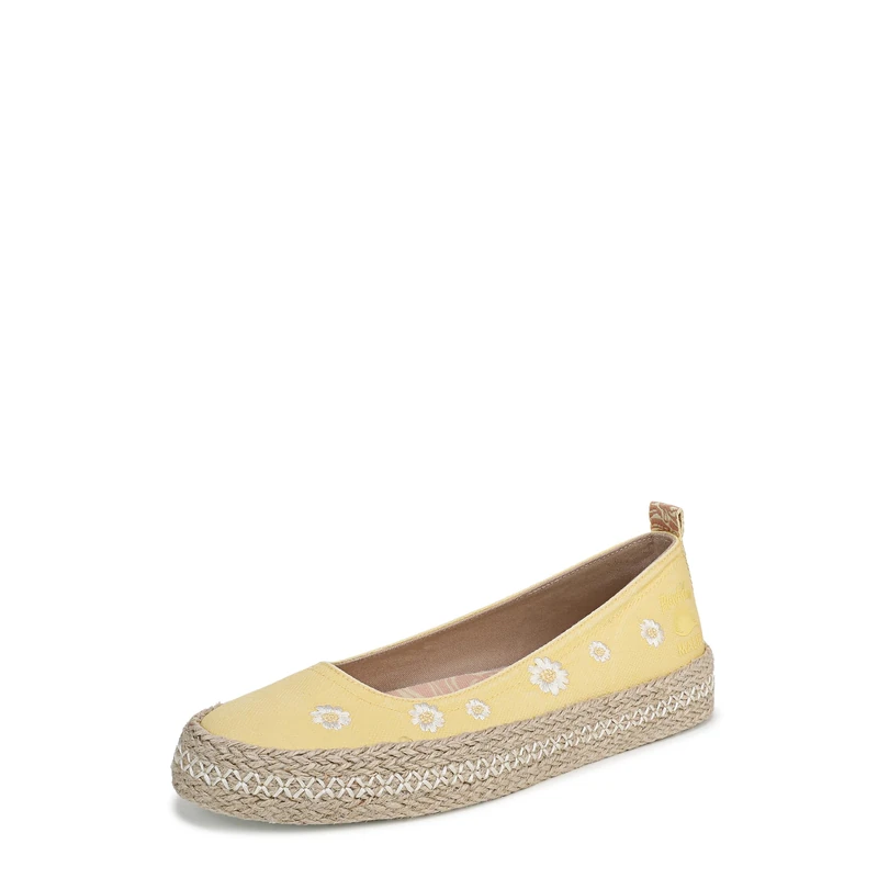 Blowfish Malibu Women's Benita Ballet Flats, Yellow Canvas, Medium Fit, UK 9