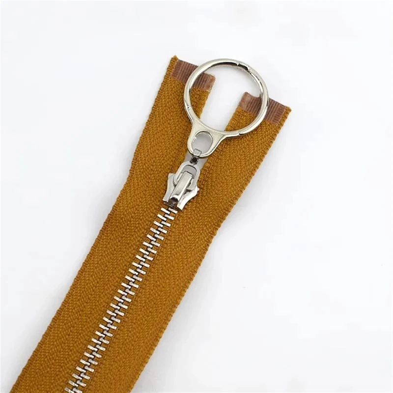 zips for sewing, 5Pcs 15/18/20/25/30cm Zippers Garment Bag Decor Zipper Zip Reapir Kit DIY Sewing Accessories(Za090-brown,CLOSEEND-NO3-18CM-5PCS)