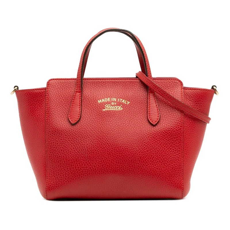 Pre-Loved Mini Leather Swing Satchel Handbag