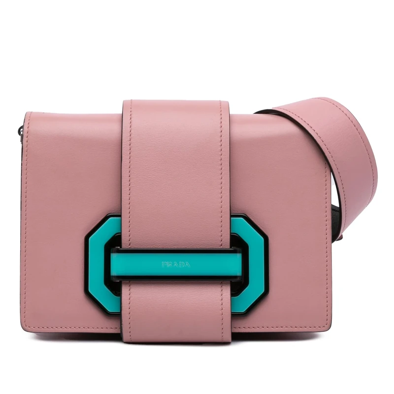 Prada Pre-Loved City Calf Plex Ribbon Crossbody Bag