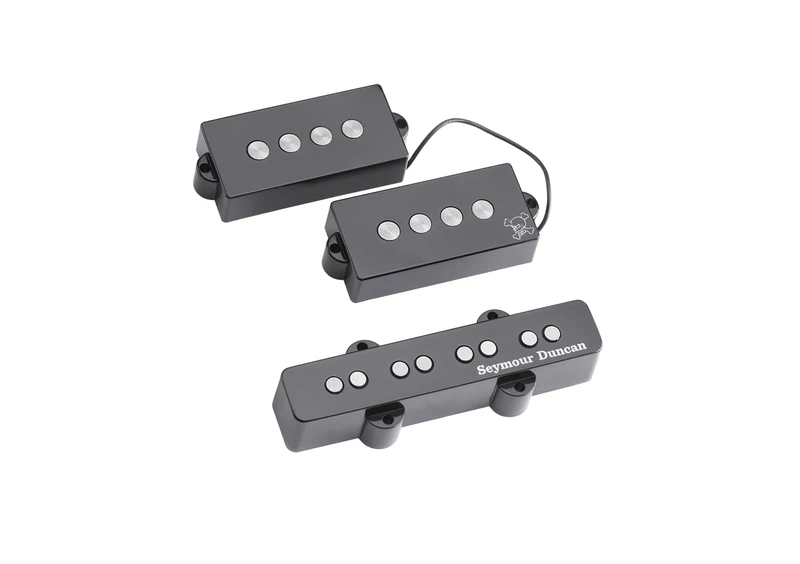 SEYMOUR DUNCAN Micro P-J Bass Signature Duff McKagan, Black Lacquered (ESD DUFF-PJ-BASS-SET)