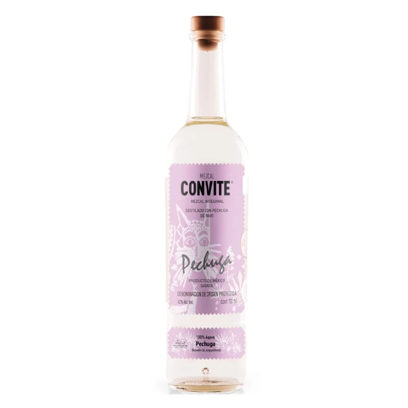 Convite Pechuga Mezcal 70cl 42% ABV Premium Mexican Mezcal, Artisanal Mescal - Oaxaca-Origin Mescal for neat cocktails, 100% Agave