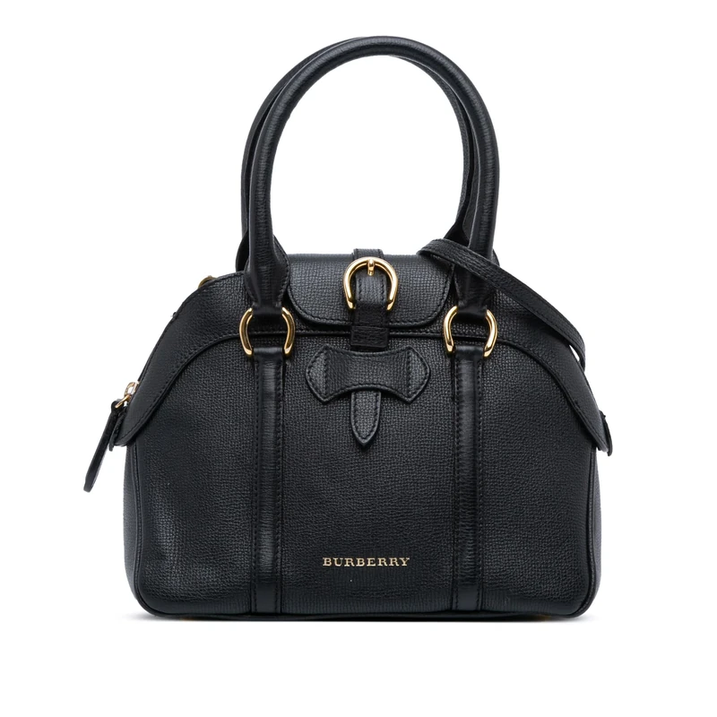 BURBERRY Pre-Loved Small Leather Milverton Satchel