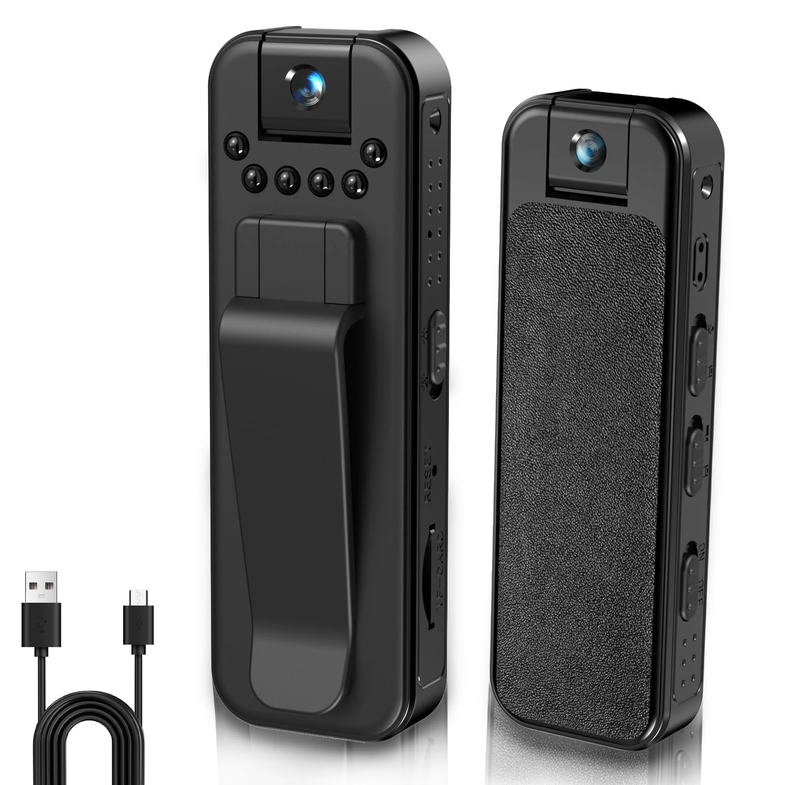 YMBZY Mini Body Camera, 1080P Small Portable Body Worn Cameras with 180° Rotating Lens & Night Vision, Mini Security Video Camera Pocket Sport Action Cameras for Sports, Pets, Outdoor