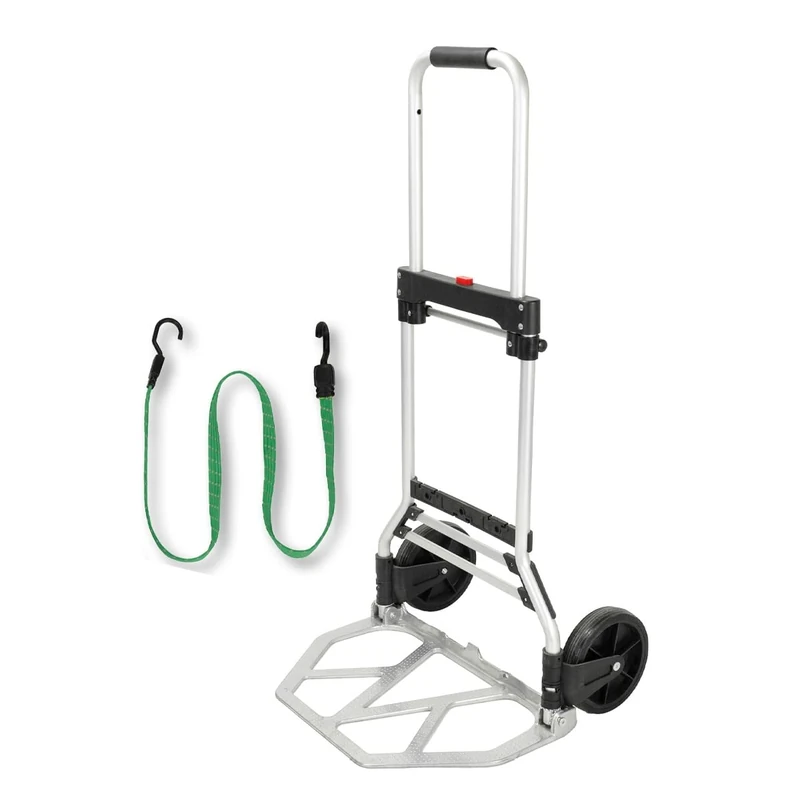 Amig - Aluminium folding trolley - Capacity 80 kg - Sturdy and practical - Wheels Ø17 cm - Ideal for moving and loading - Mod. 60