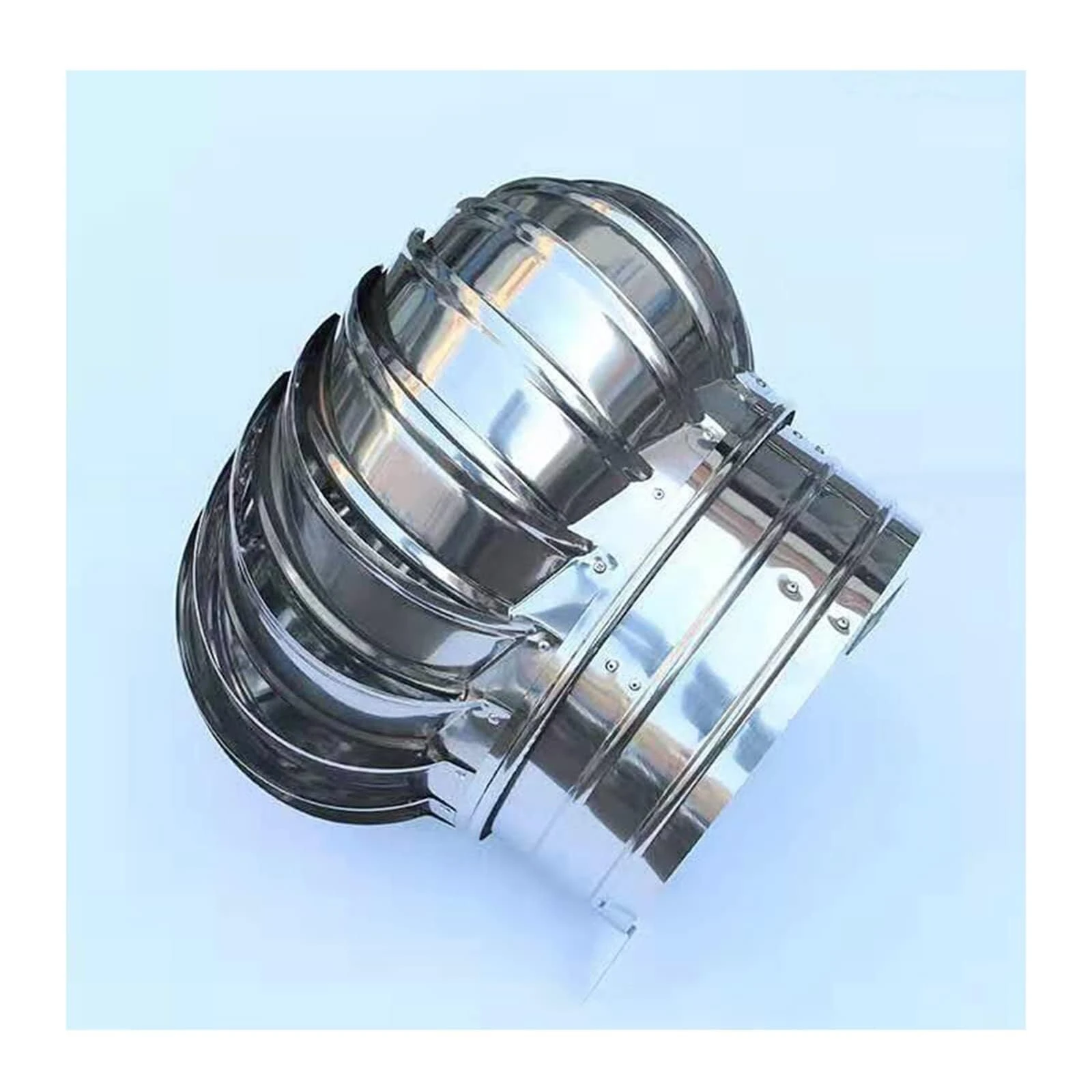 WEKONUMEX Rotating Chimney Cover Cap, Stainless Steel Rotating Spinner Chimney Cowl Cap Turbine Roof Vent Cover Multiple Sizes(500mm)