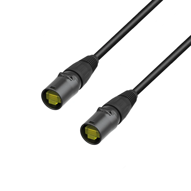 Adam Hall Cables 5 STAR ECON CAT6 RR 10m Network cable | Cat.6a (S/FTP) Neutrik etherCON, retractable | 10 m, black