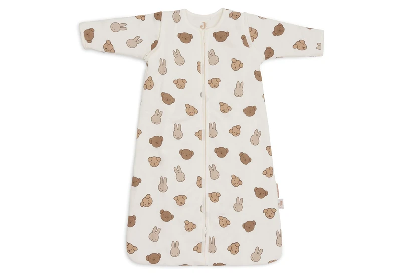 Jollein Baby Sleeping Bag - 70 cm - Cotton - 2.5 to 3.5 TOG - Detachable Sleeves - Oeko-TEX Certified - Baby Sleeping Bag - Winter Sleeping Bag - Also for Spring & Autumn - Miffy and Friends Print