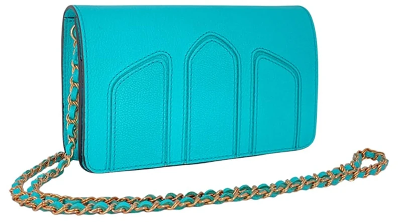 DELAGE, POCHETTE CADENCE, Blue Turquoise