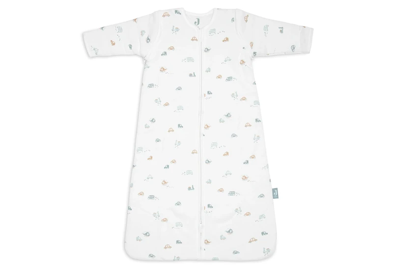 Jollein Baby Sleeping Bag - 110 cm - Cotton - 2.5 to 3.5 TOG - Detachable Sleeves - Oeko-TEX Certified - Baby Sleeping Bag - Winter Sleeping Bag - Also for Spring & Autumn - On The Go Print