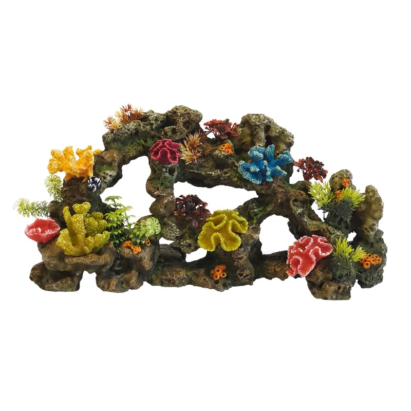 Nobby Aqua Ornaments Coral with Plants 56.5 x 20 x 28 cm