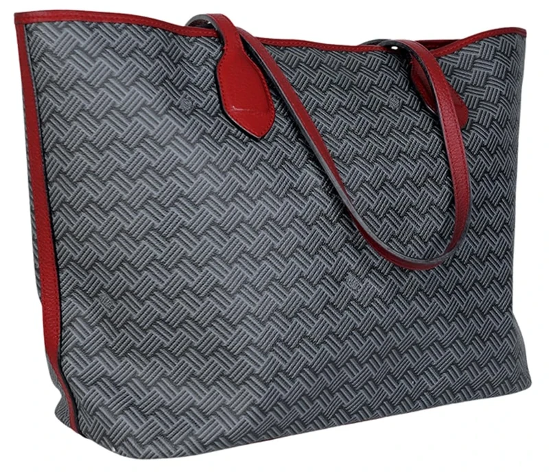 DELAGE, LULU JM, Grey & Red Leather